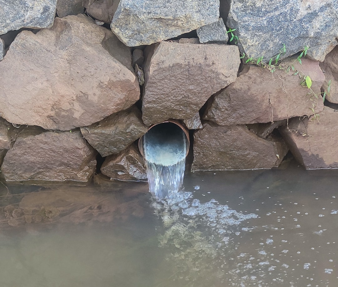 Photo rainwater tank installation