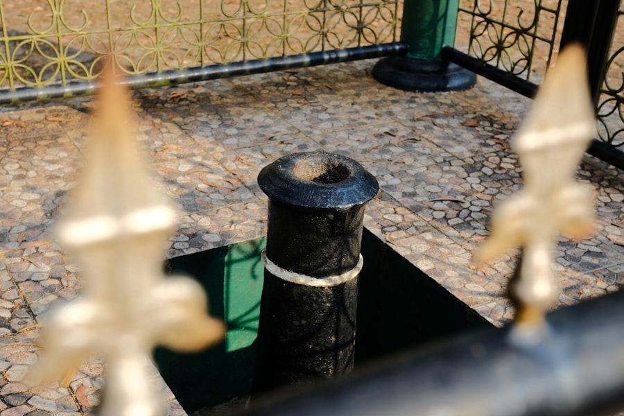 Photo rainwater tank installation